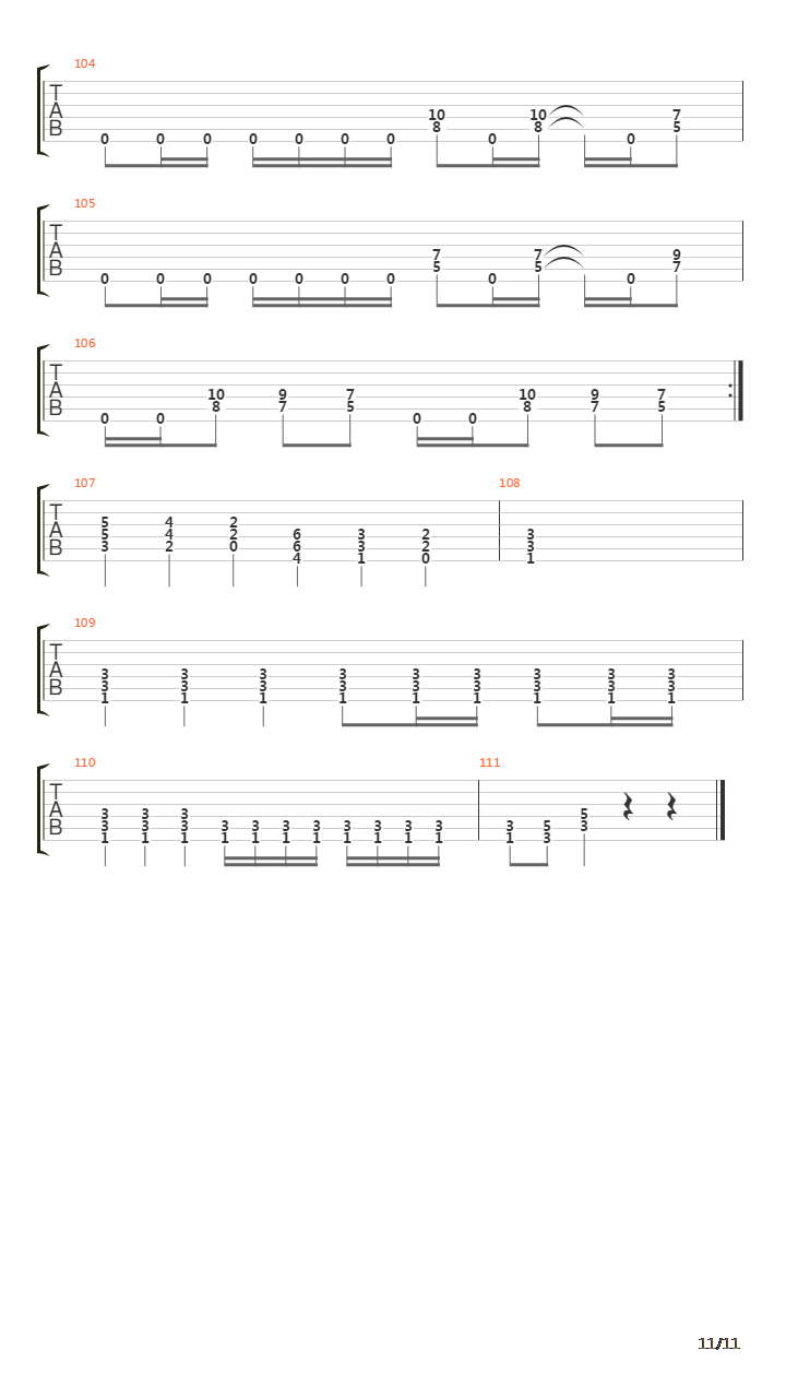 金属练习 - Rhythm Guitar 2nd Lesson吉他谱