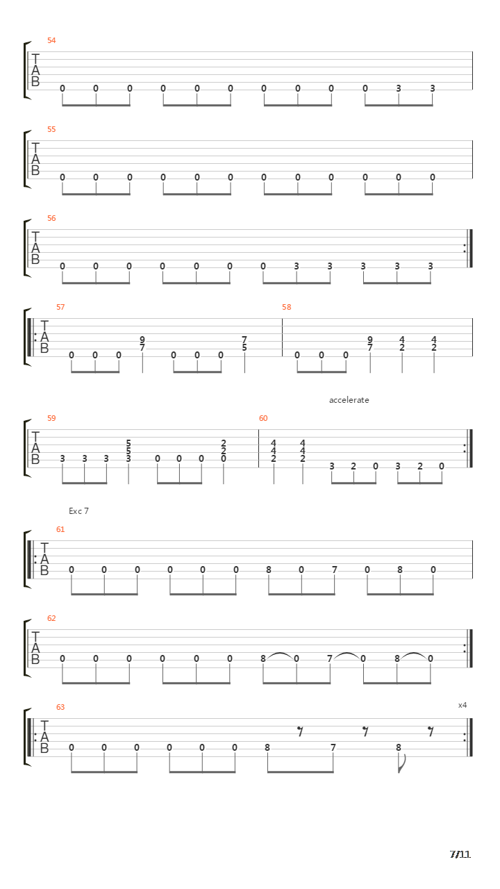 金属练习 - Rhythm Guitar 2nd Lesson吉他谱