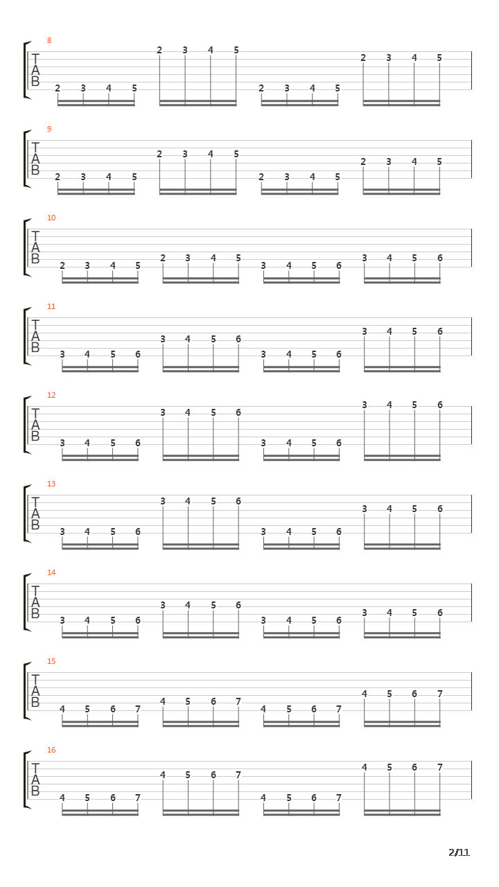 金属练习 - String Jump吉他谱