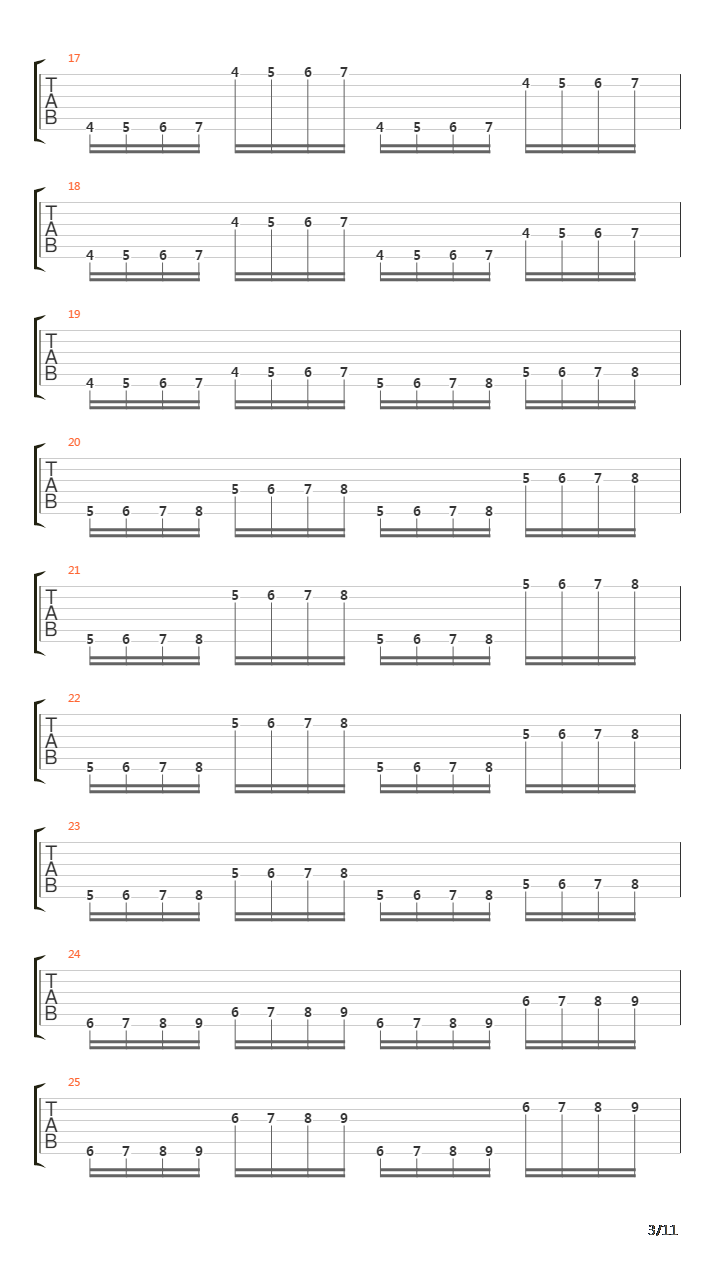 金属练习 - String Jump吉他谱