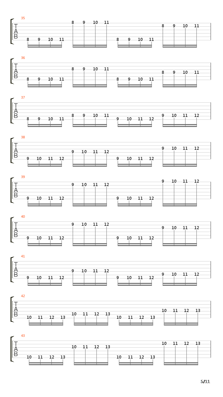 金属练习 - String Jump吉他谱