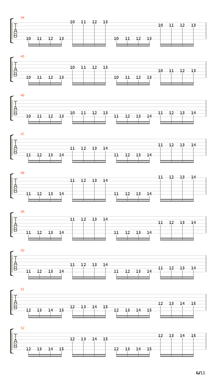 金属练习 - String Jump吉他谱