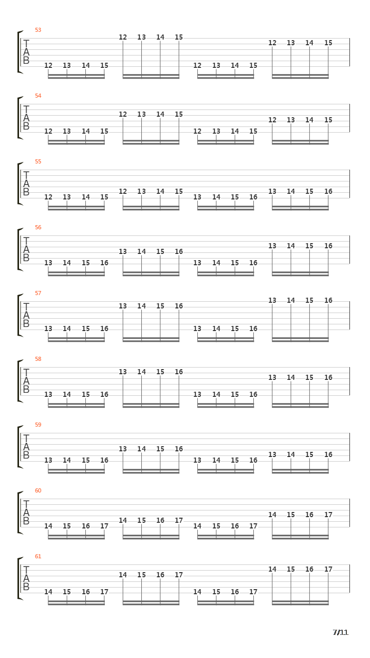 金属练习 - String Jump吉他谱