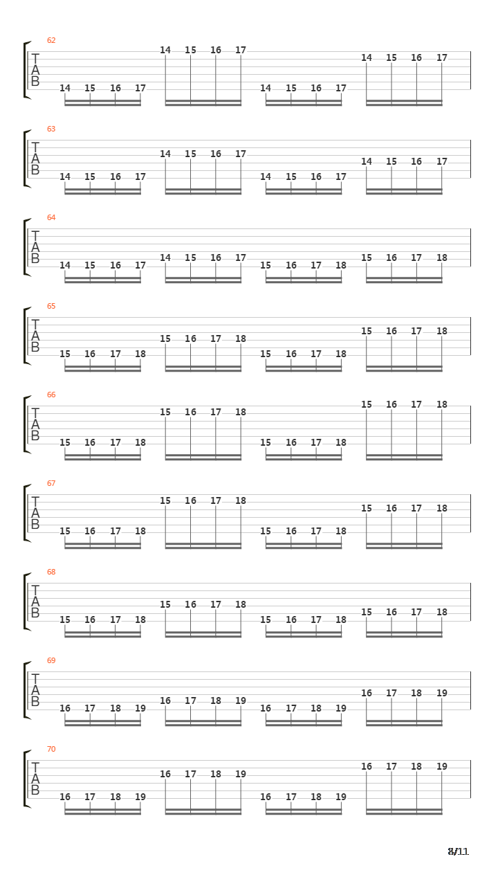 金属练习 - String Jump吉他谱