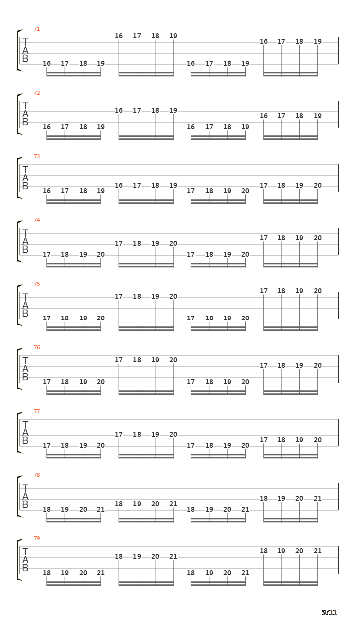 金属练习 - String Jump吉他谱