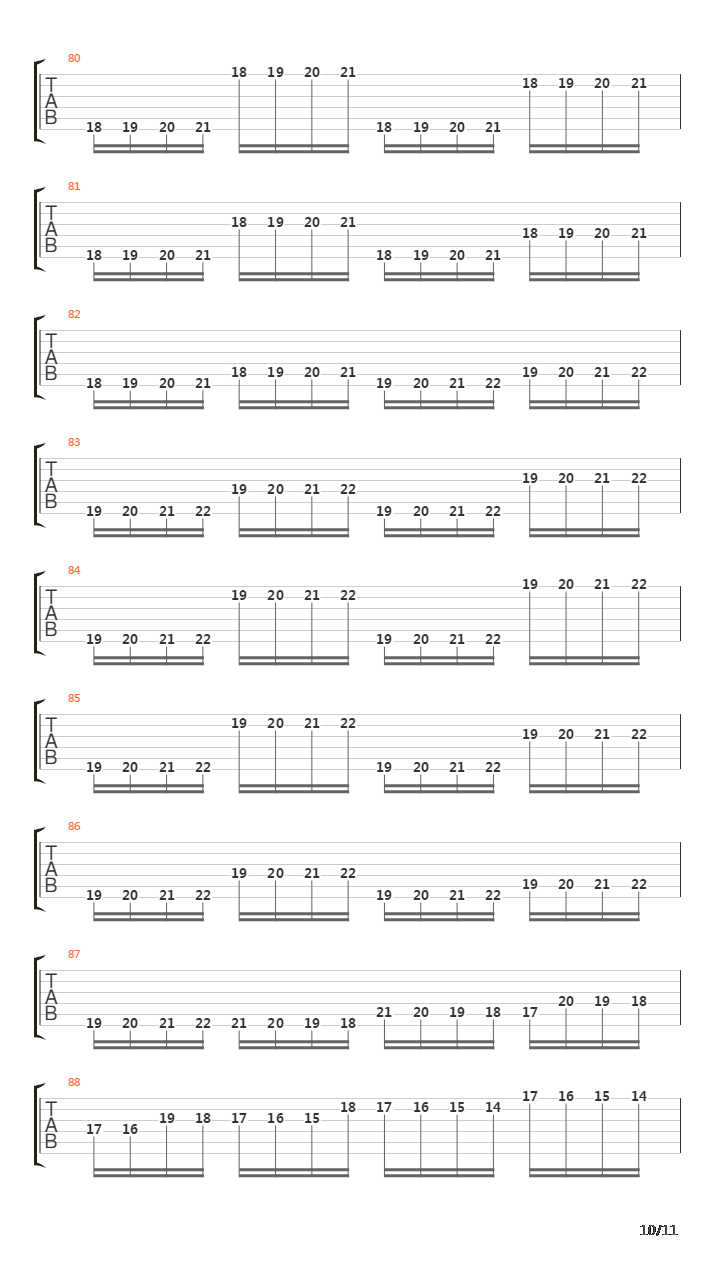 金属练习 - String Jump吉他谱