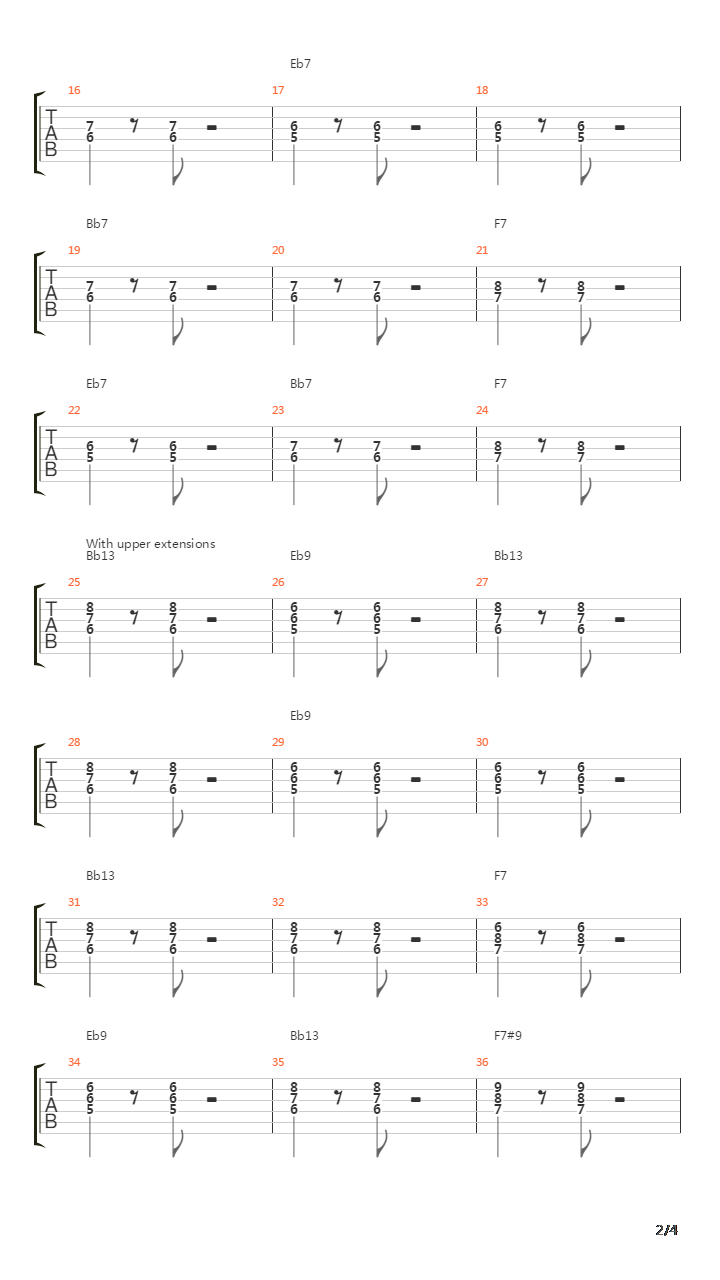 爵士练习(jazz) - Exercises From John Scofield吉他谱