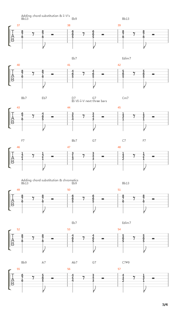 爵士练习(jazz) - Exercises From John Scofield吉他谱