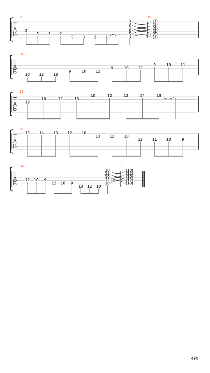 爵士练习(jazz) - Jazz Bebop Scale吉他谱