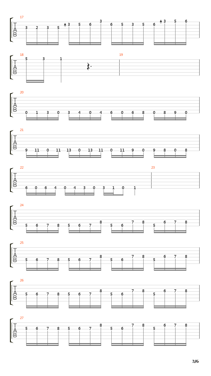 指弹练习(fingerpicking) - Finger Independent And Speed Exercises吉他谱