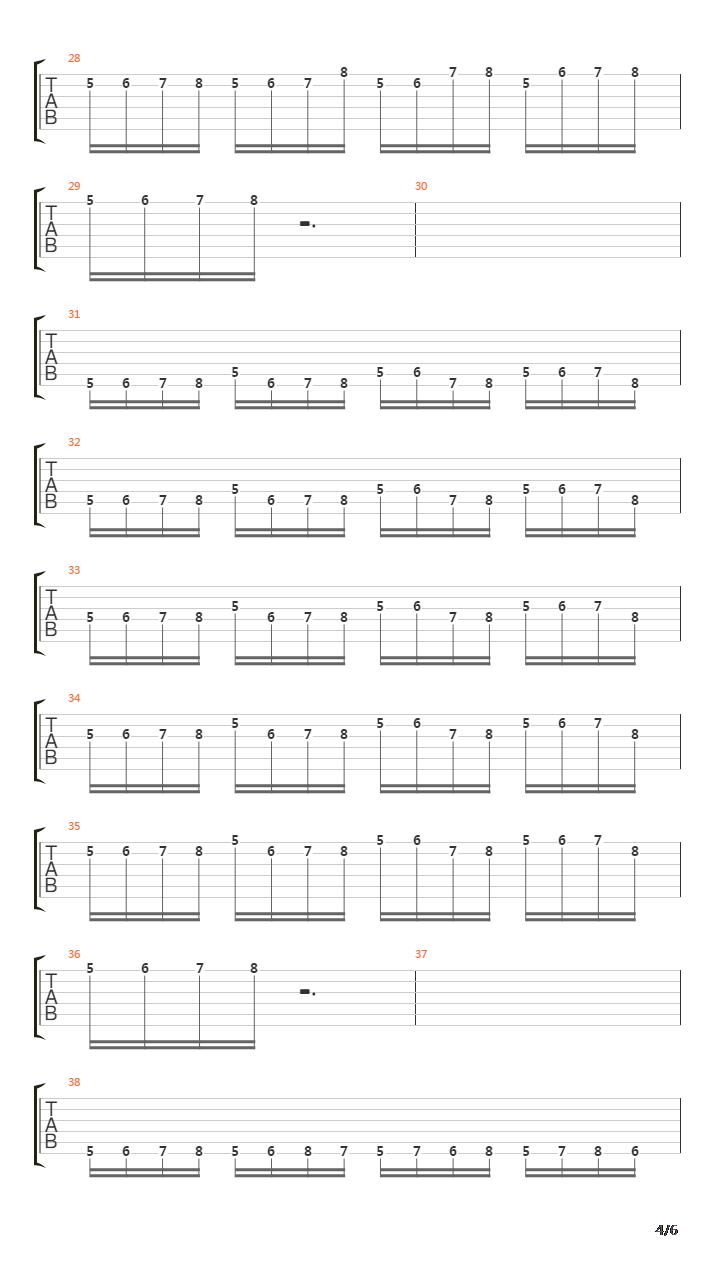 指弹练习(fingerpicking) - Finger Independent And Speed Exercises吉他谱