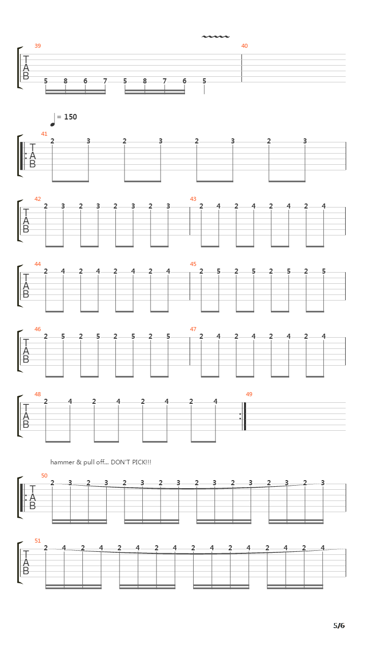 指弹练习(fingerpicking) - Finger Independent And Speed Exercises吉他谱