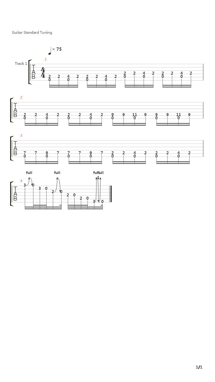 布鲁斯练习 - 12 Bar Blues With Pentascale吉他谱