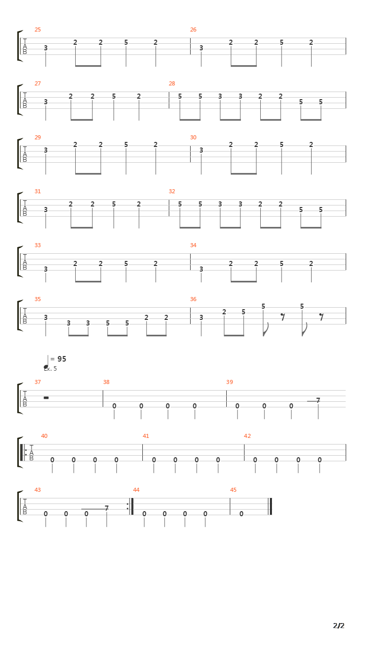 贝司练习 - Bass Exercises Part Iii吉他谱