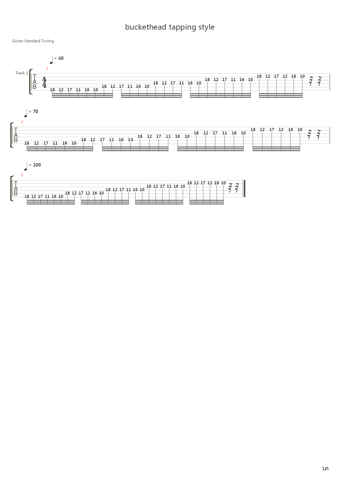 Buckethead Tapping Style吉他谱