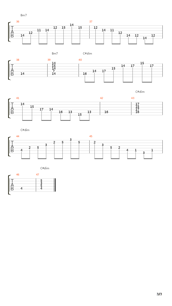 C Form Arpeggios Harmonized吉他谱