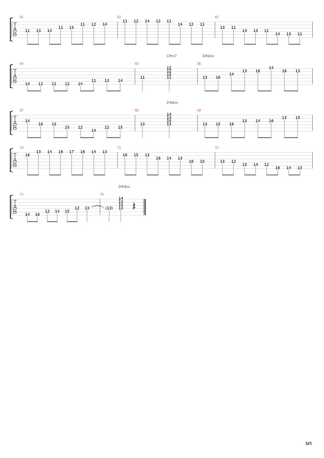 D Form Arpeggios Harmonized With Scale吉他谱