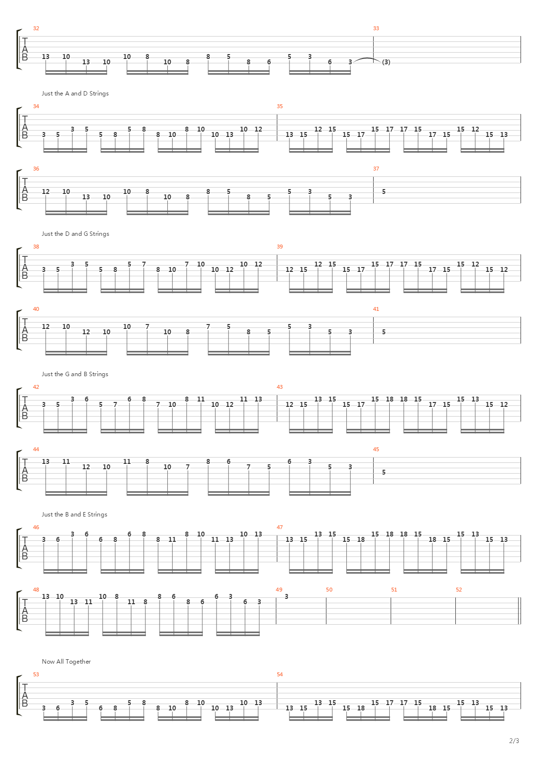 音阶练习 - Minor Pentatonic Scale吉他谱