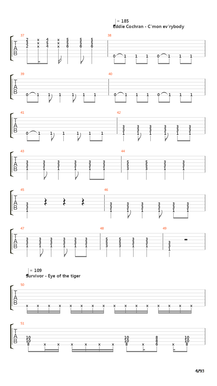 101 Guitar Riffs Made Slightly Easier吉他谱