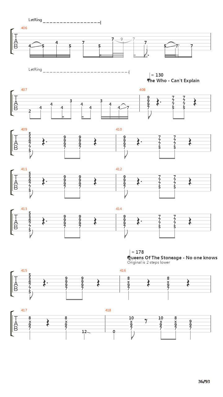 101 Guitar Riffs Made Slightly Easier吉他谱