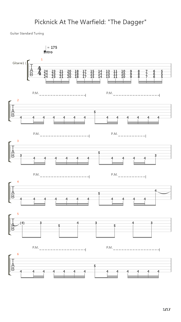 The Dagger吉他谱