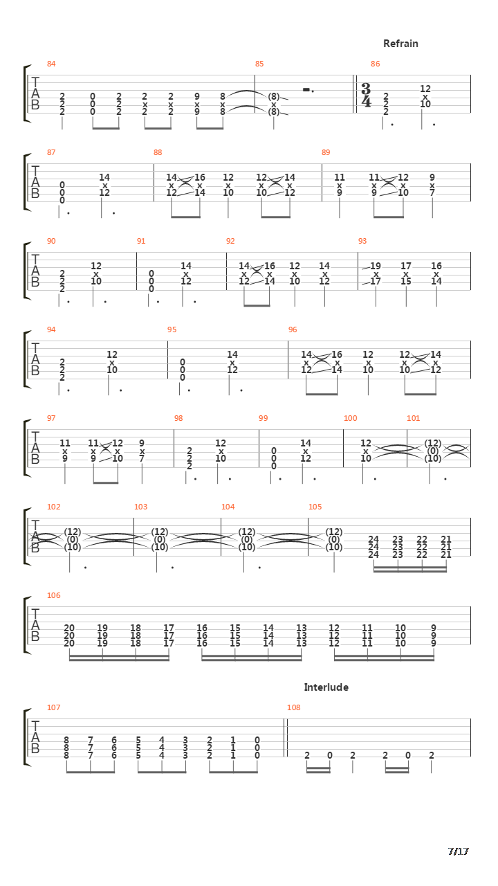 The Dagger吉他谱
