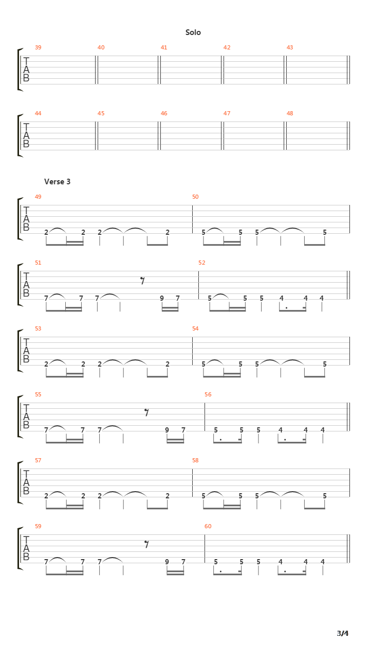 The End吉他谱