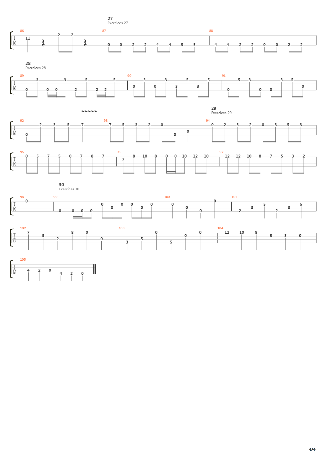 Violin Lesson - 30 Basic Exercices吉他谱