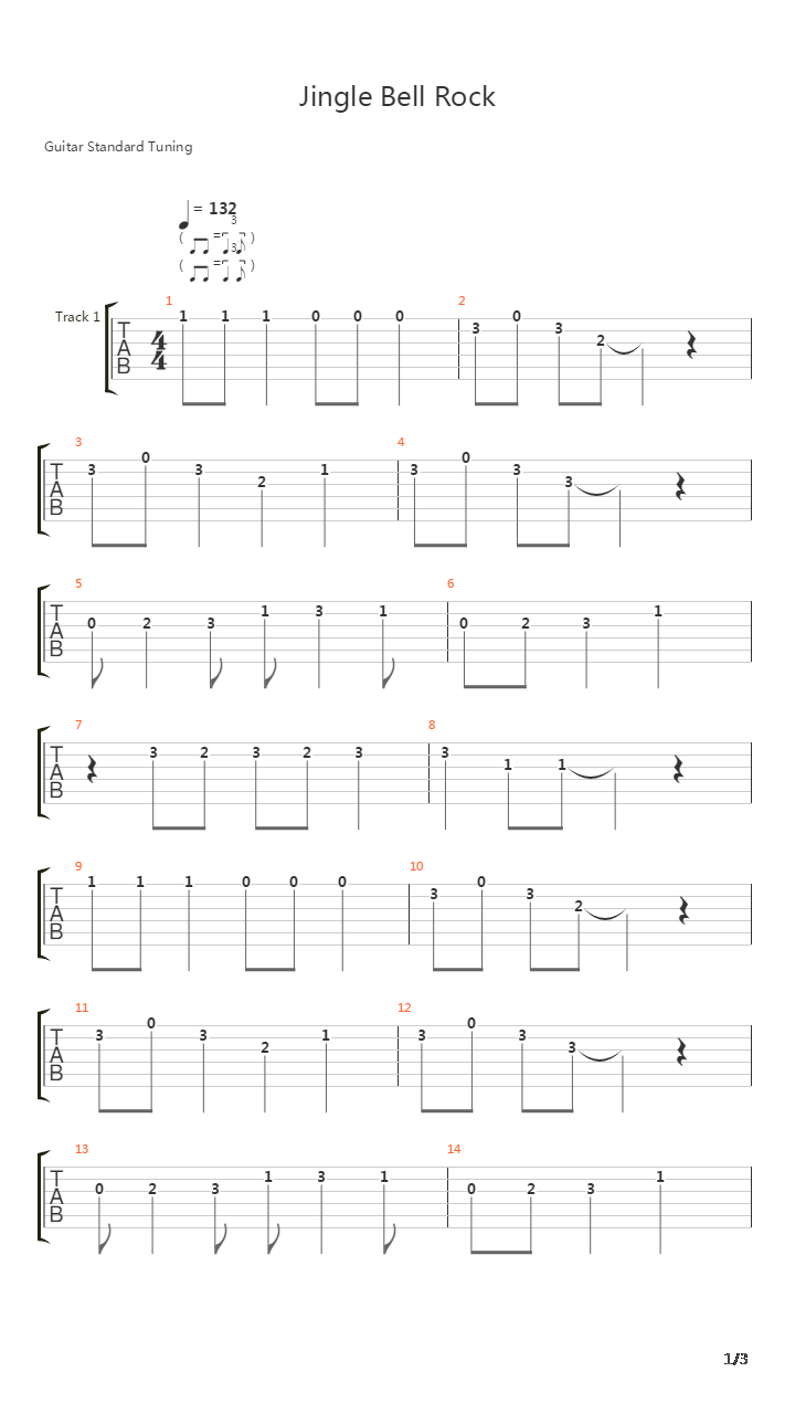 Jingle Bells吉他谱