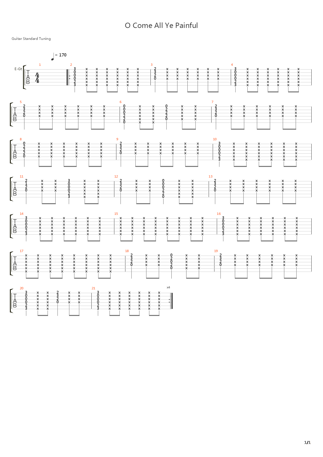 Oh Come All Ye Faithful吉他谱
