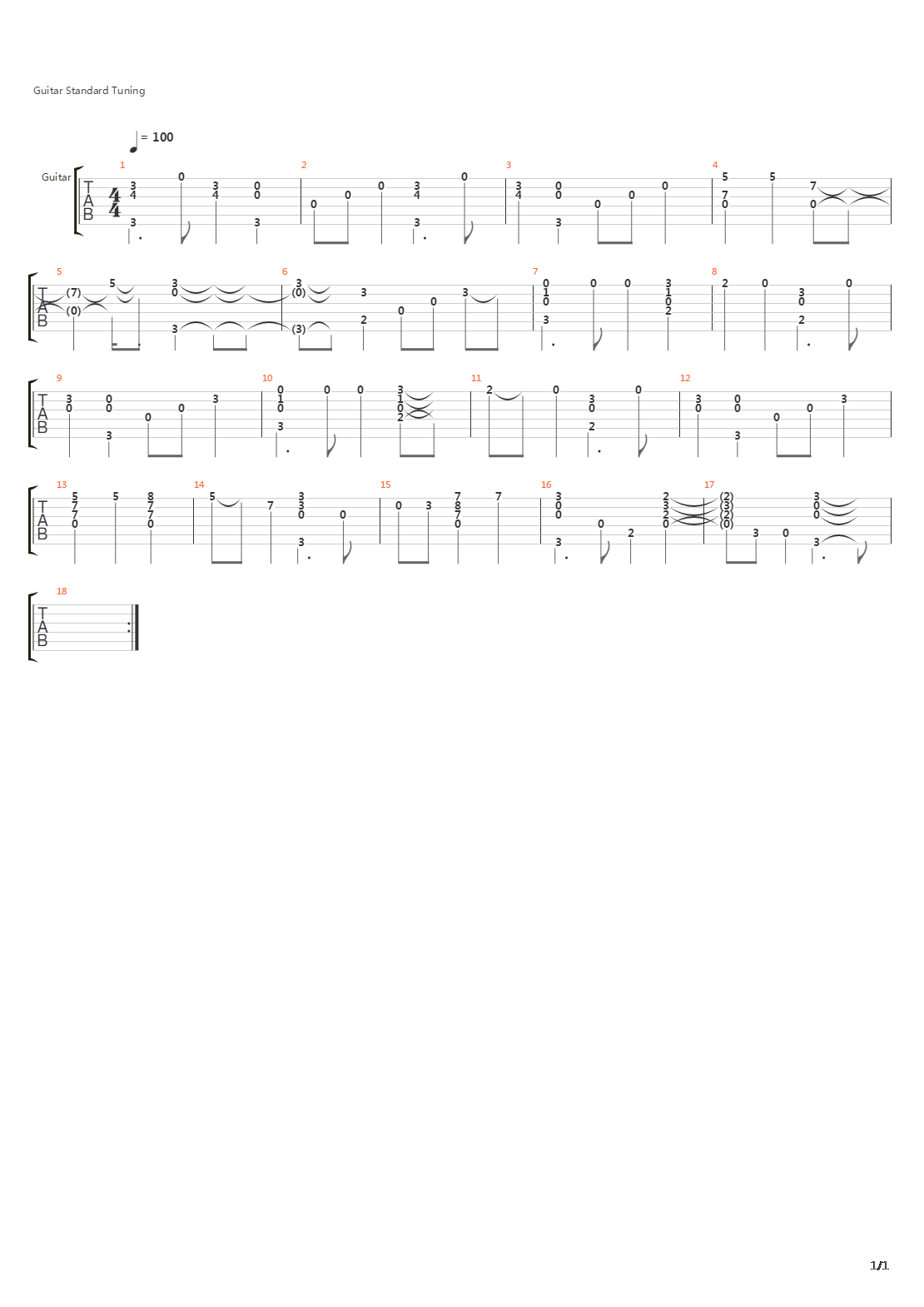 Silent Night吉他谱