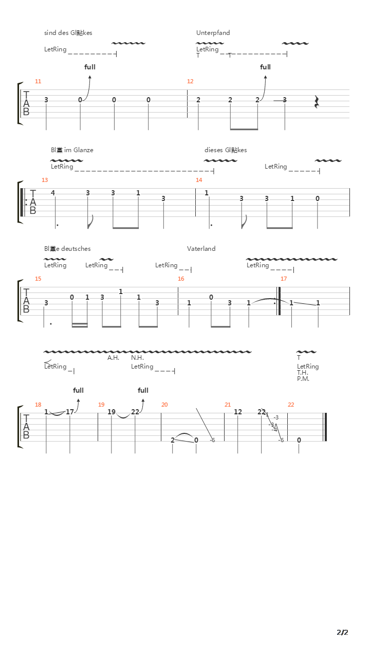 Germany National Anthem吉他谱