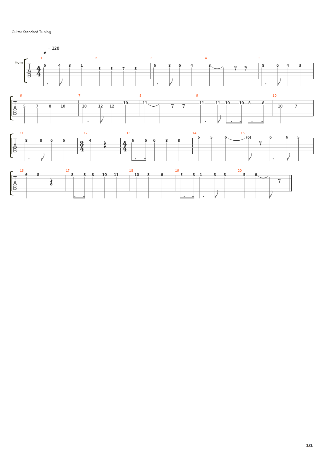 Ja Vi Elsker吉他谱