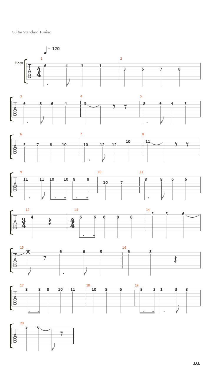 Ja Vi Elsker吉他谱