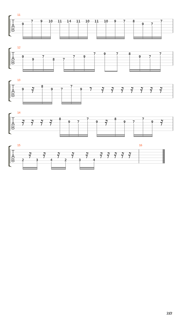 Diffusion吉他谱