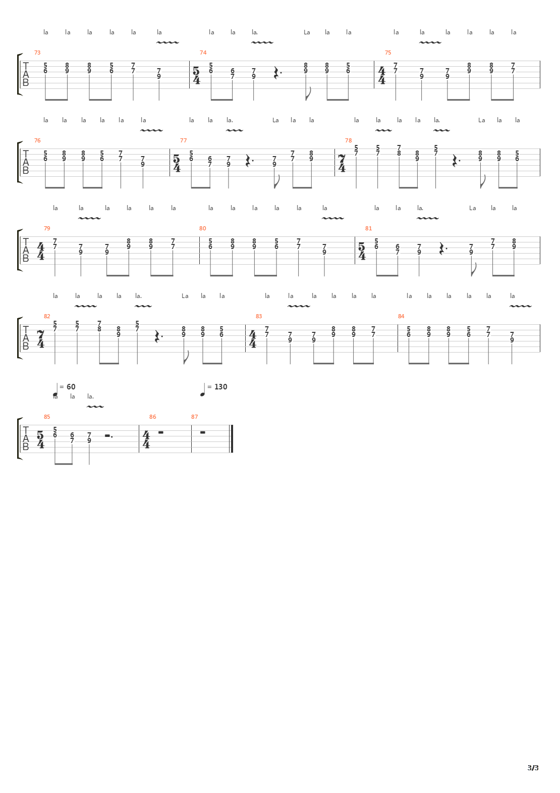 Sieben Tage Lang吉他谱