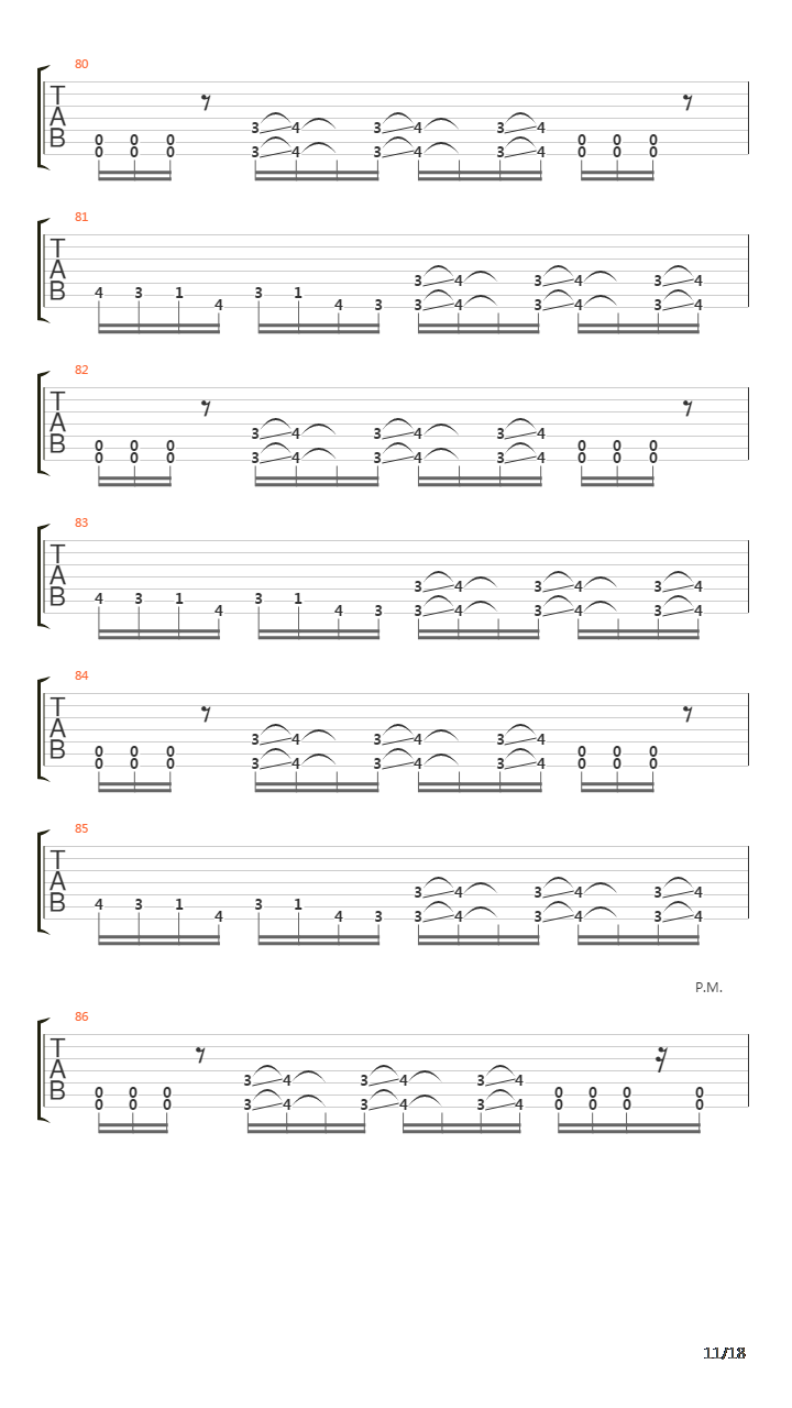 Descent Into Chaos吉他谱