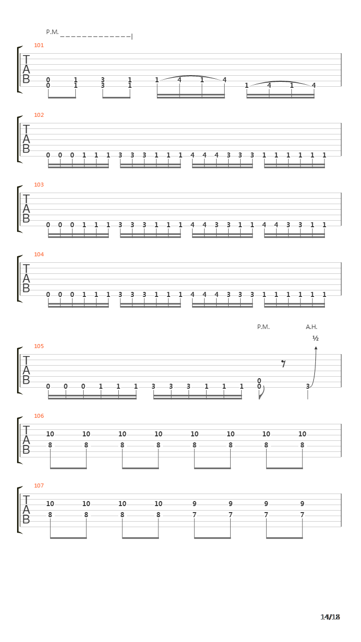 Descent Into Chaos吉他谱