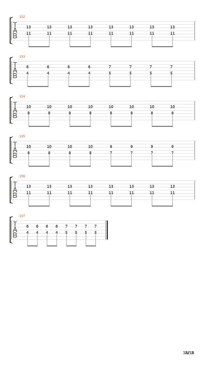 Descent Into Chaos吉他谱
