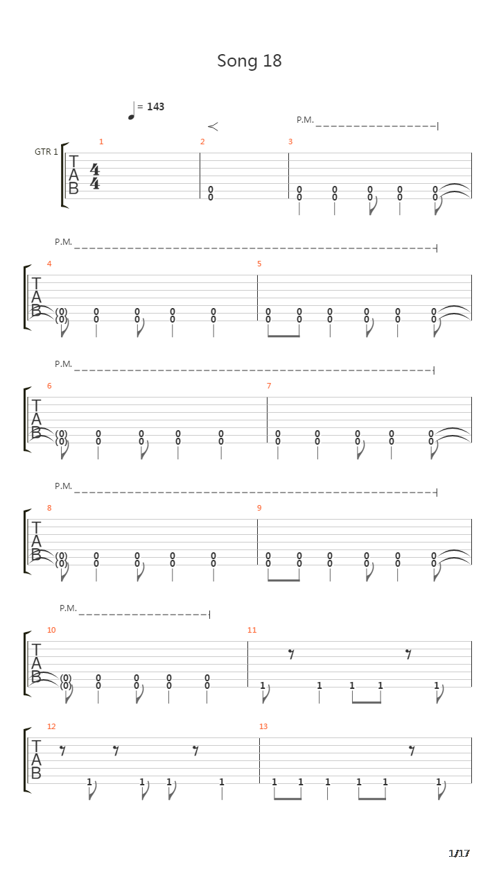 Song 18吉他谱