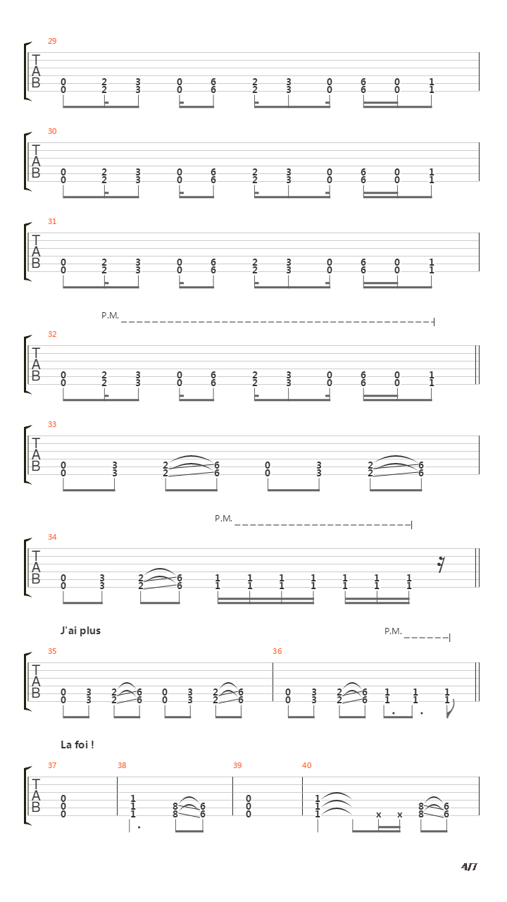 La Foi吉他谱