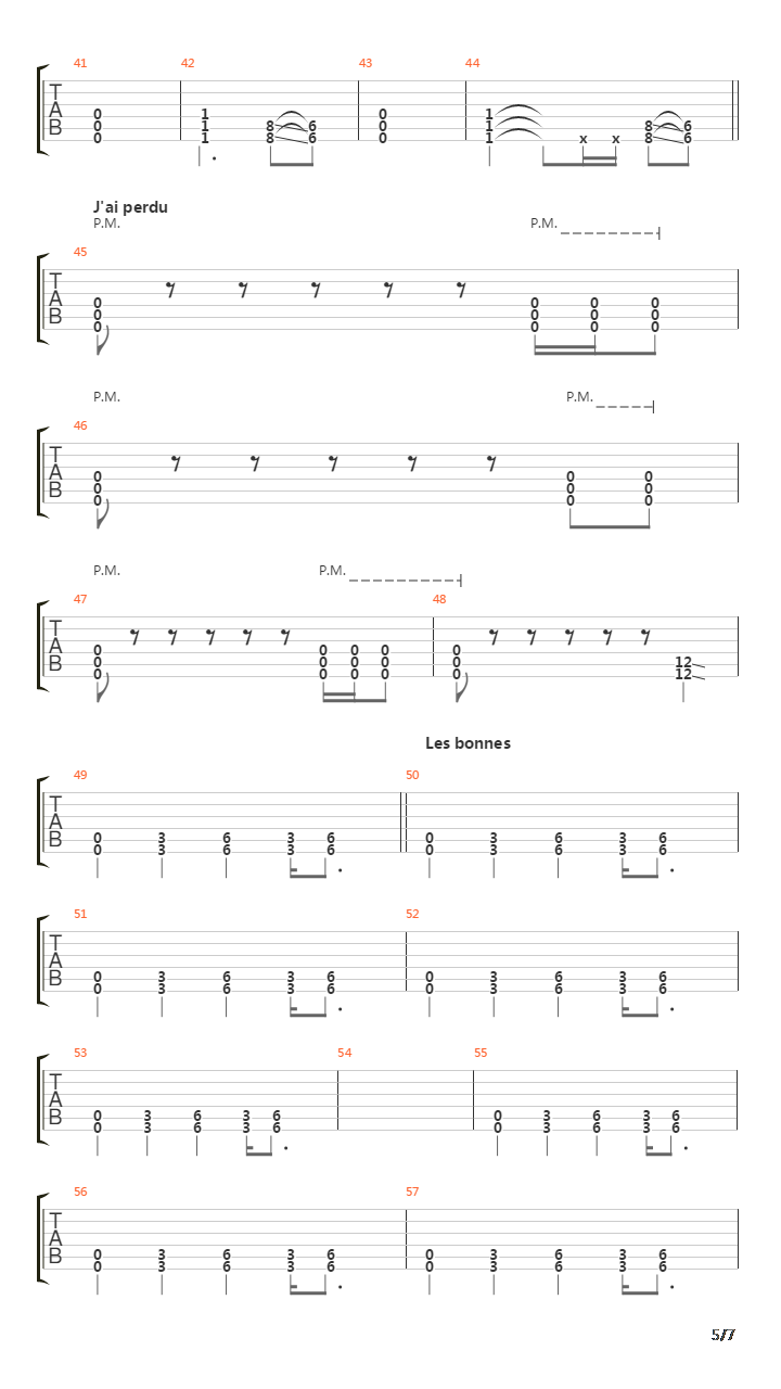 La Foi吉他谱