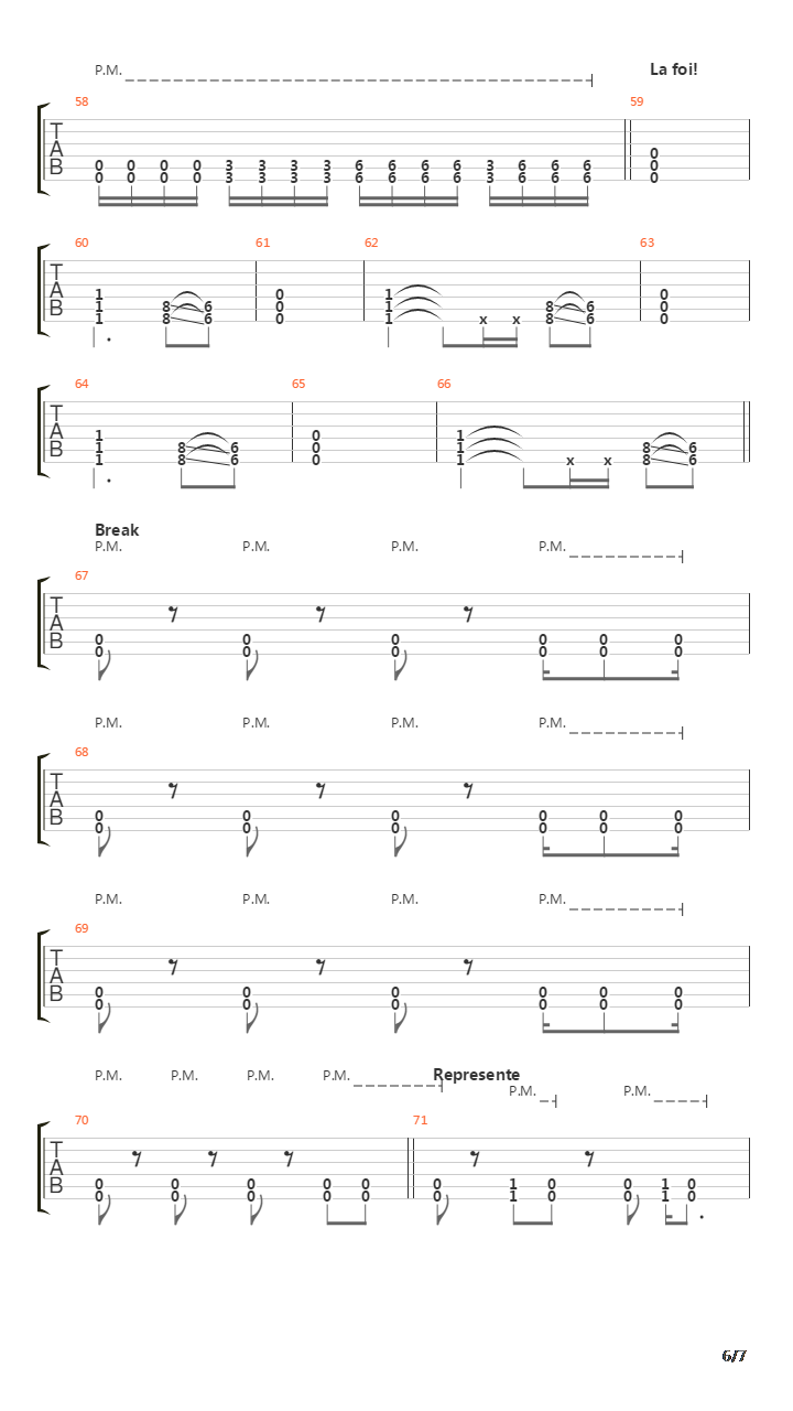 La Foi吉他谱