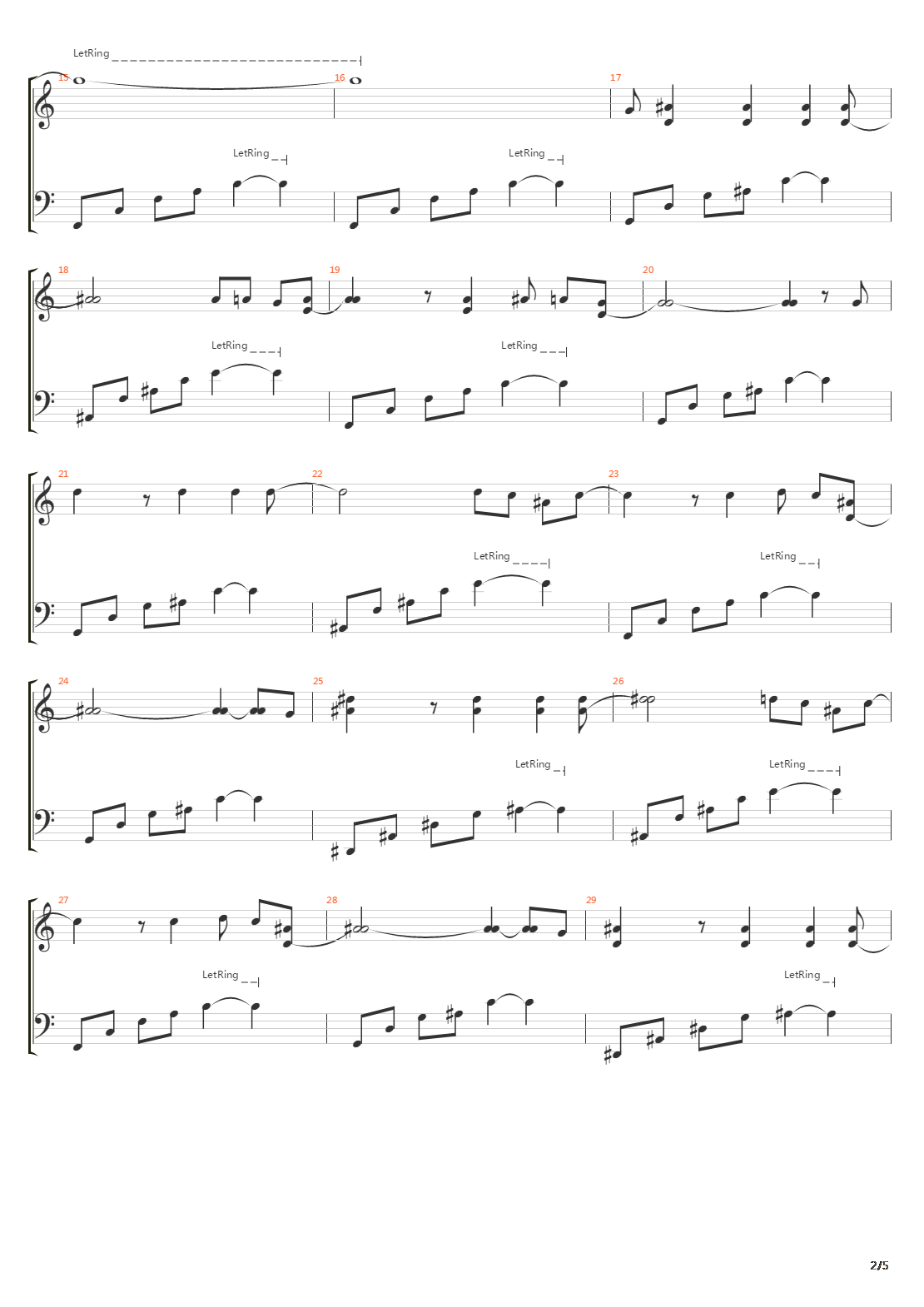 Silent Stare吉他谱