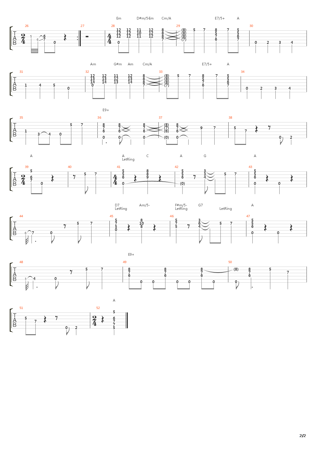 Spanish Guitar Blues吉他谱