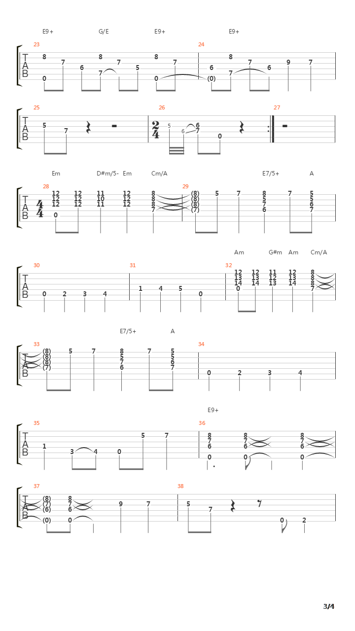 Spanish Guitar Blues吉他谱