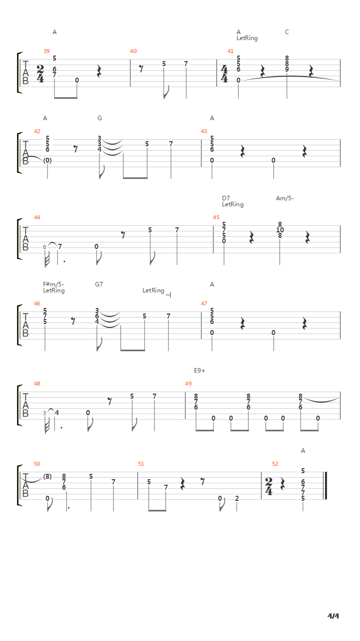 Spanish Guitar Blues吉他谱