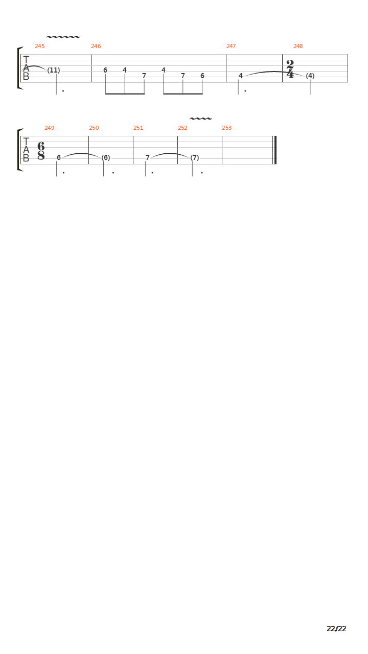 So Much For Sleep吉他谱