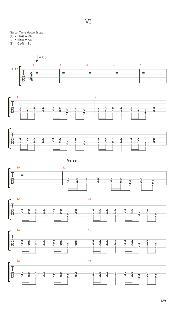 Vi吉他谱