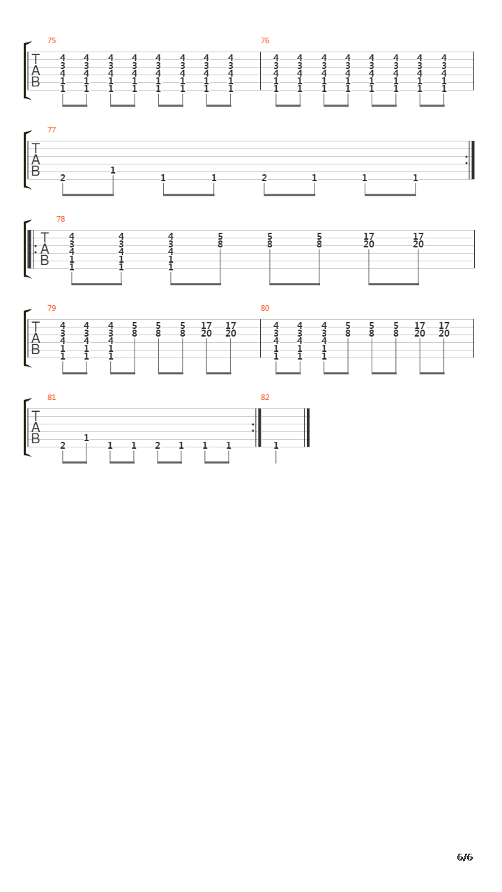 It Remains In You吉他谱